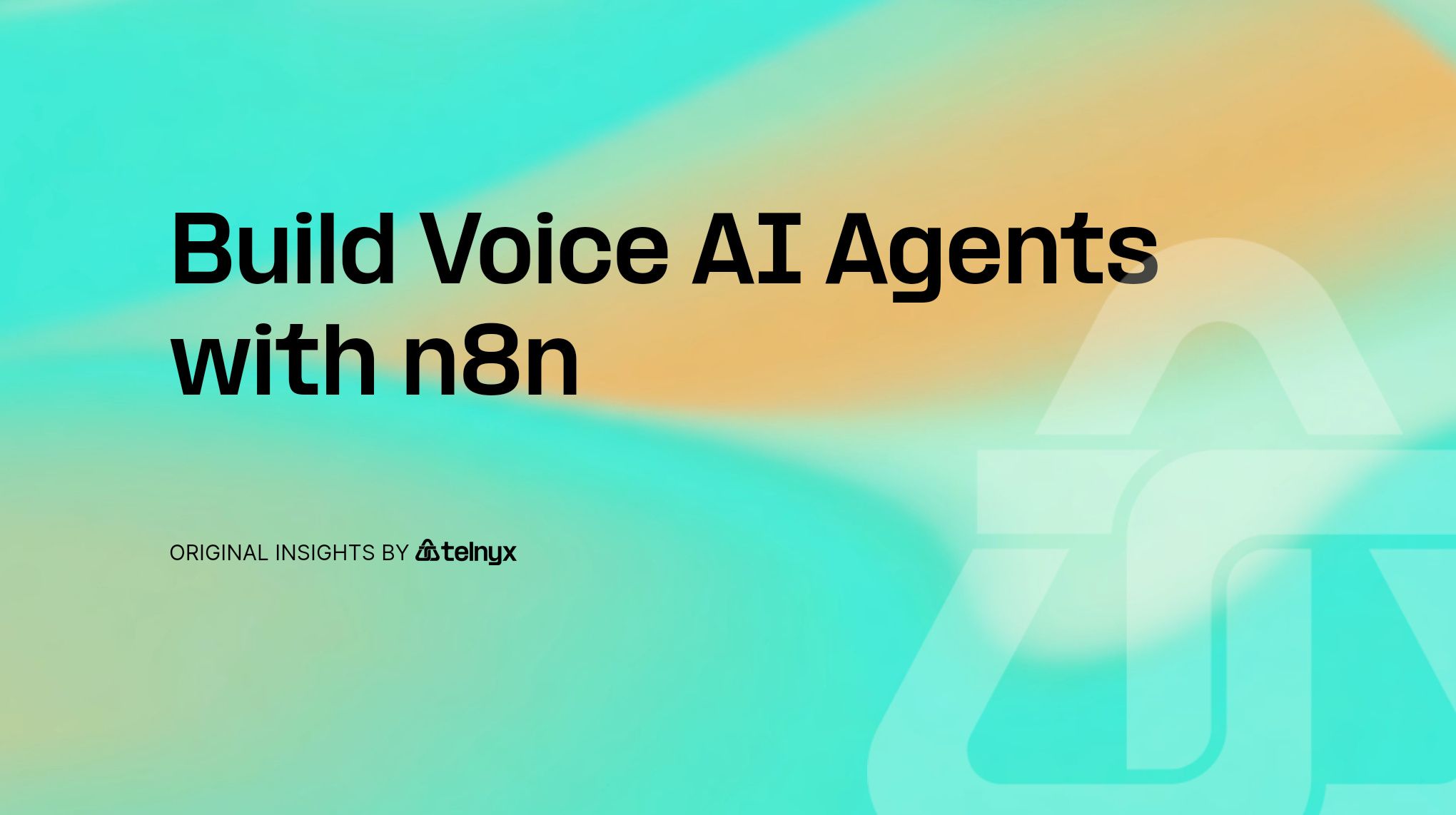 Build an n8n AI voice agent with Telnyx Voice API