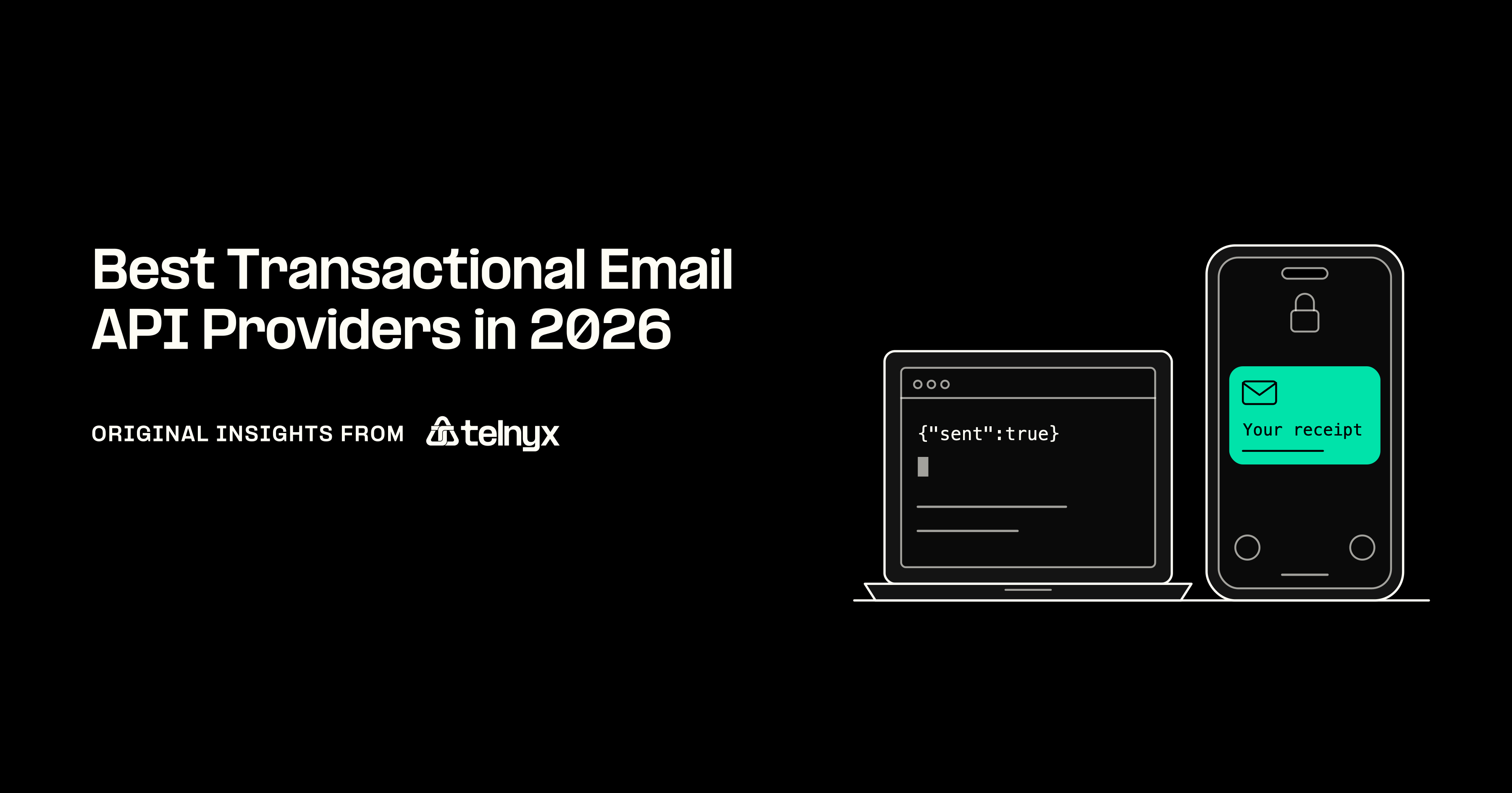Transactional email API receipt on phone