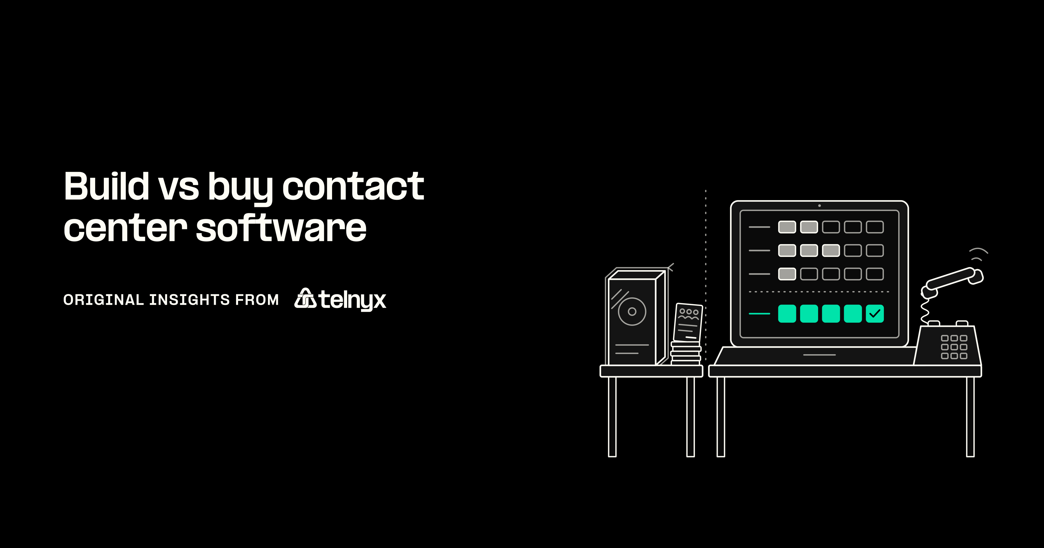 Build vs buy contact center software scorecard