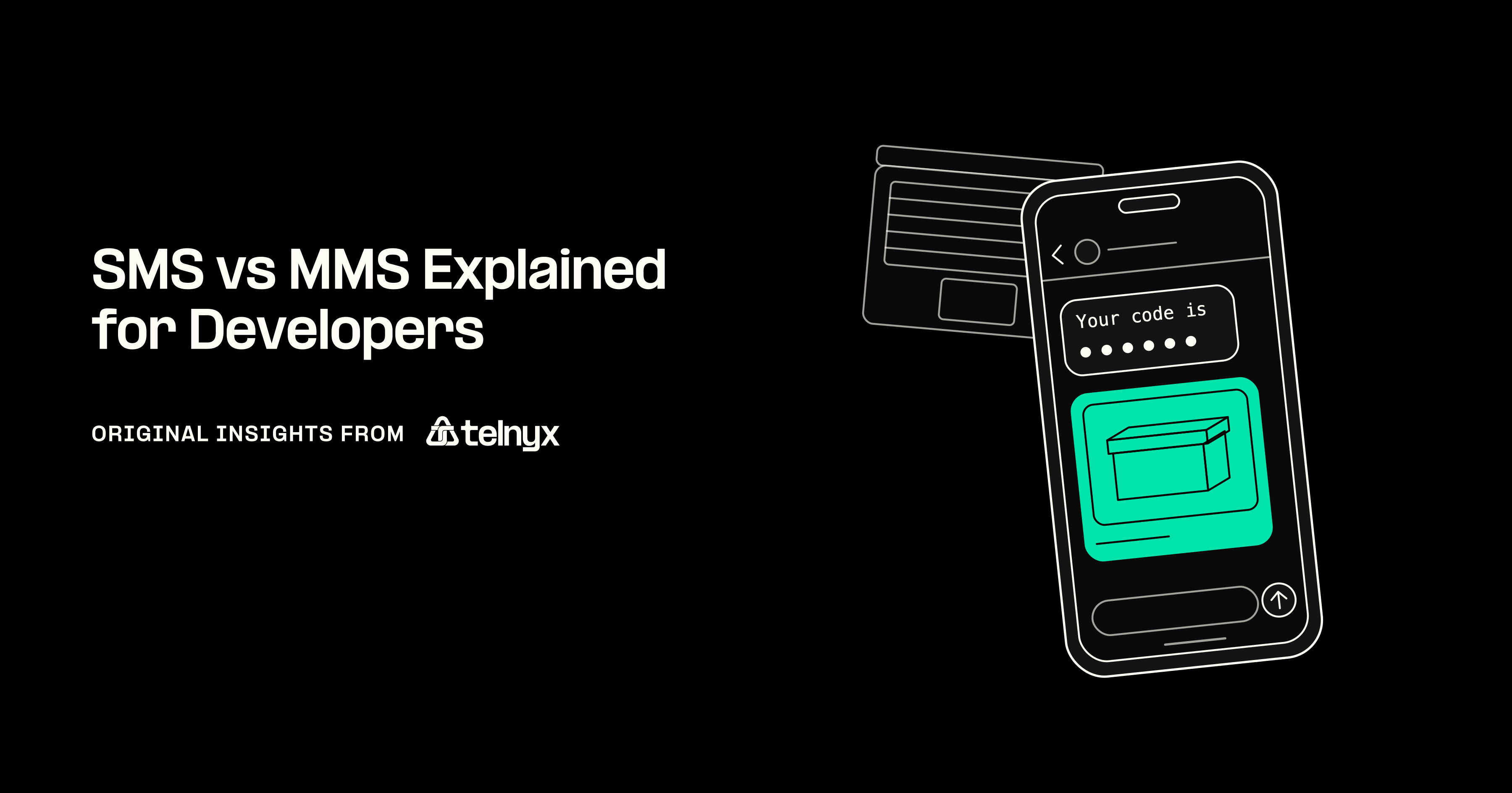 SMS and MMS messages on a phone