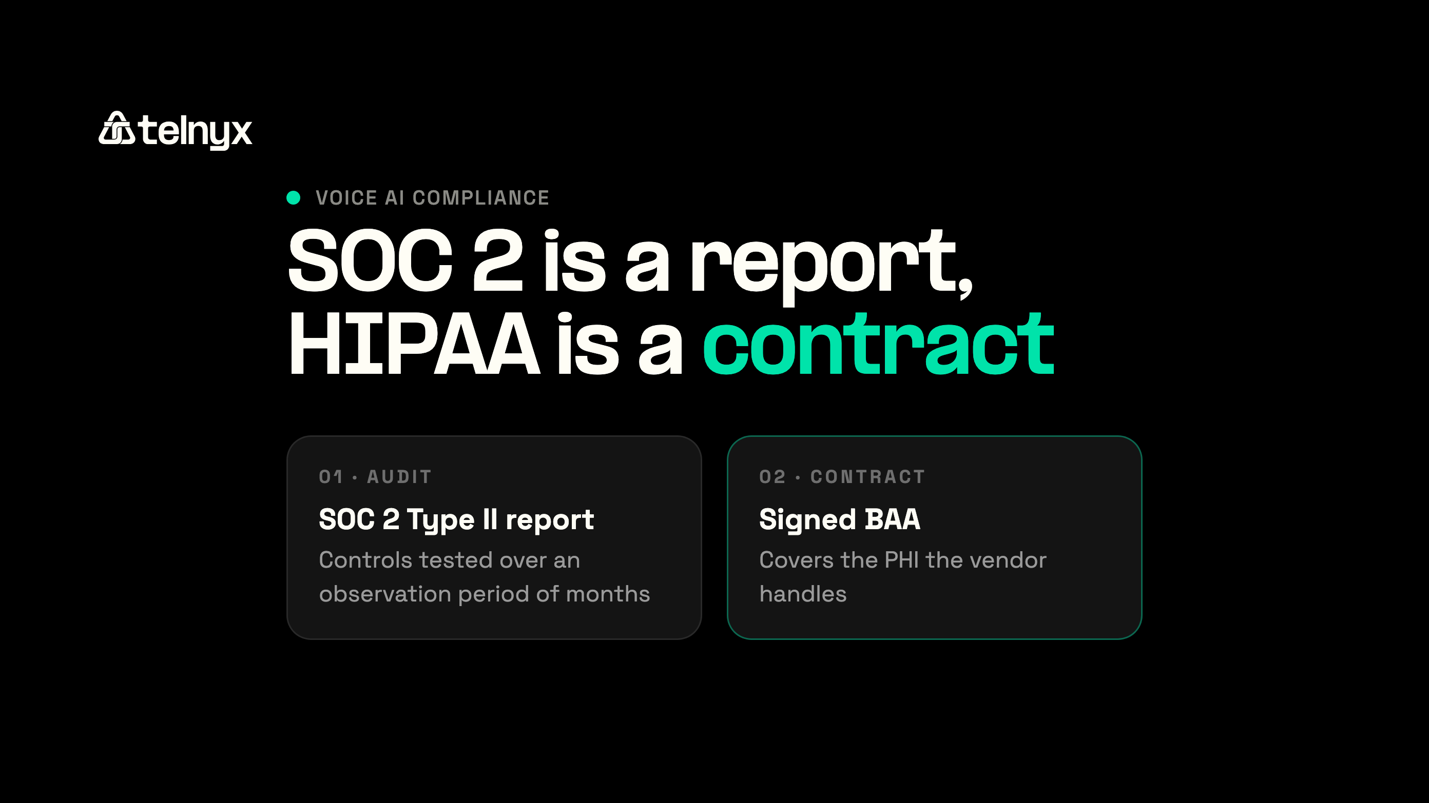 SOC 2 report versus BAA