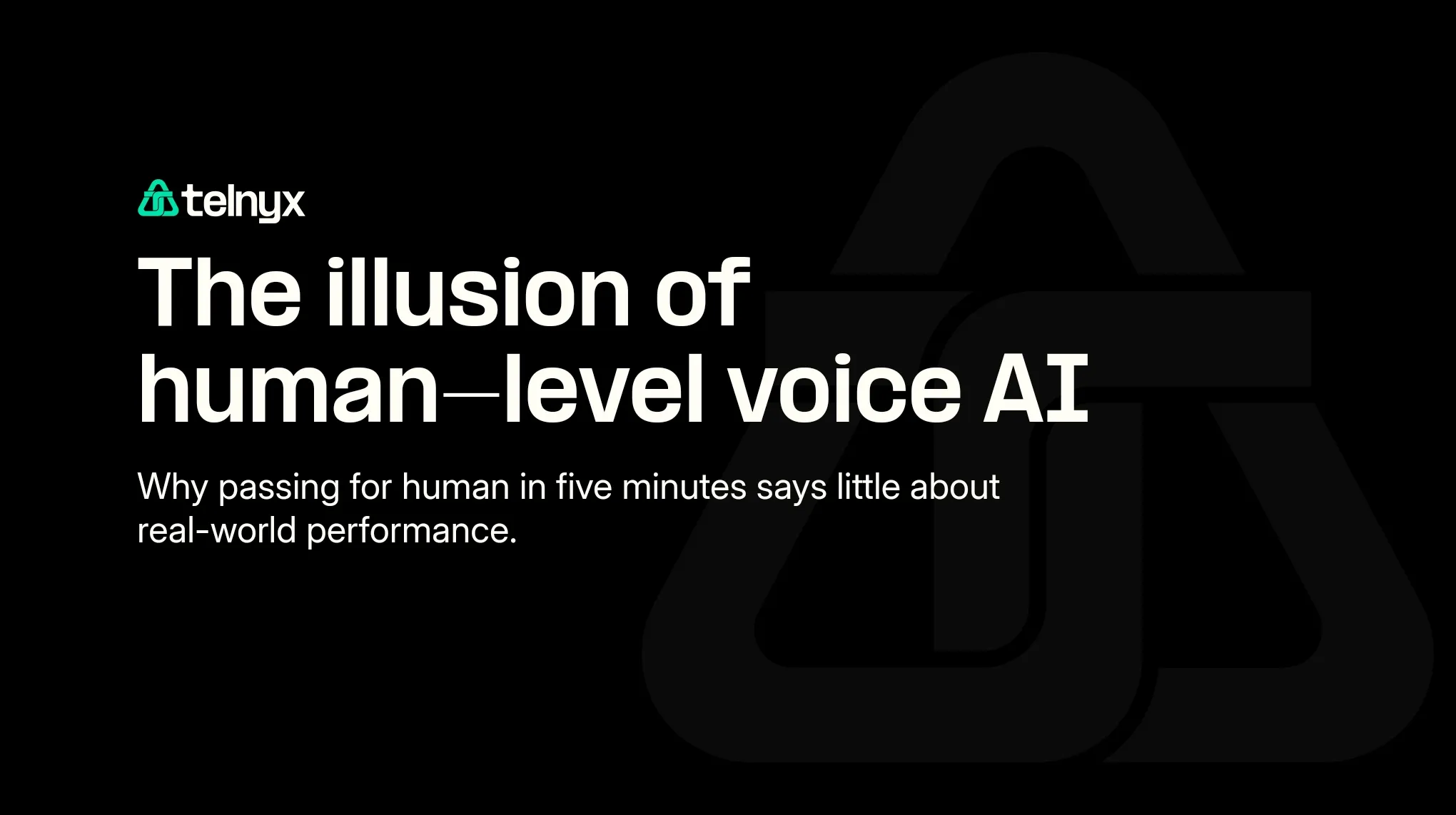 What does it mean to pass the Turing Test in voice AI